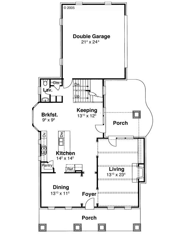 First Floor image of INGLEWOOD House Plan